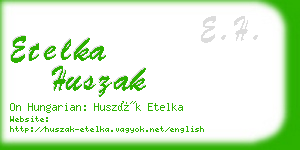 etelka huszak business card
